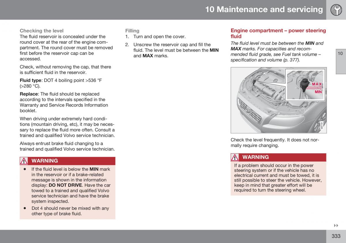 Volvo XC70 Cross Country II 2 owners manual / page 335