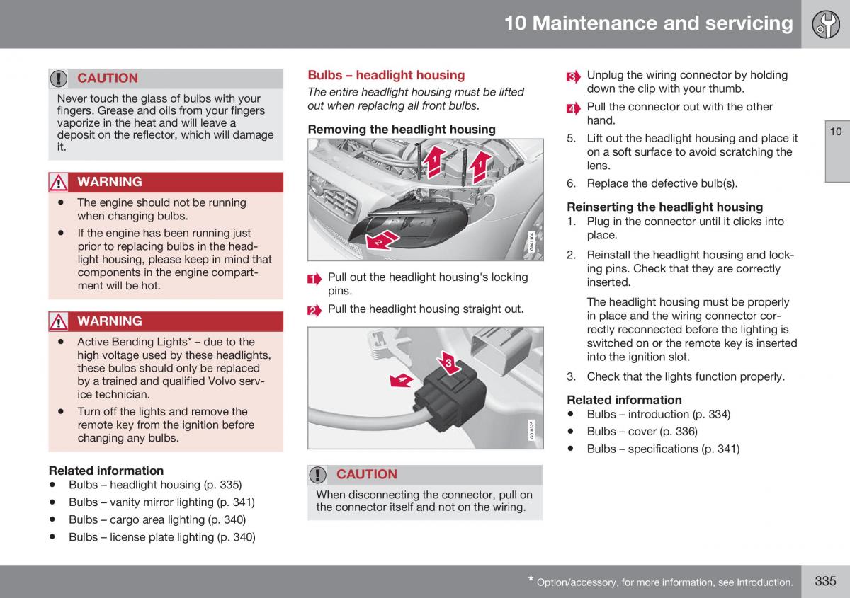 Volvo XC70 Cross Country II 2 owners manual / page 337