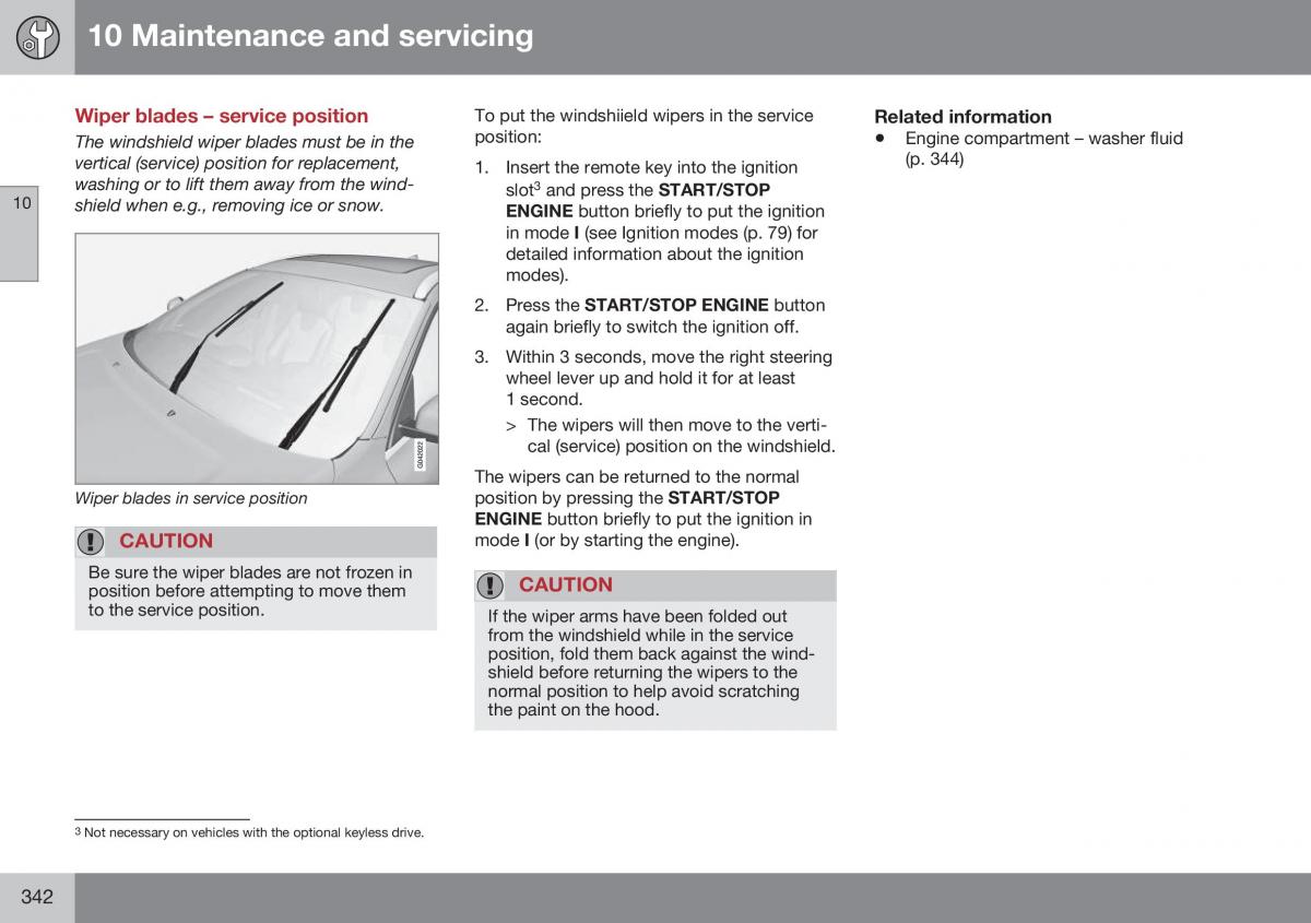 Volvo XC70 Cross Country II 2 owners manual / page 344