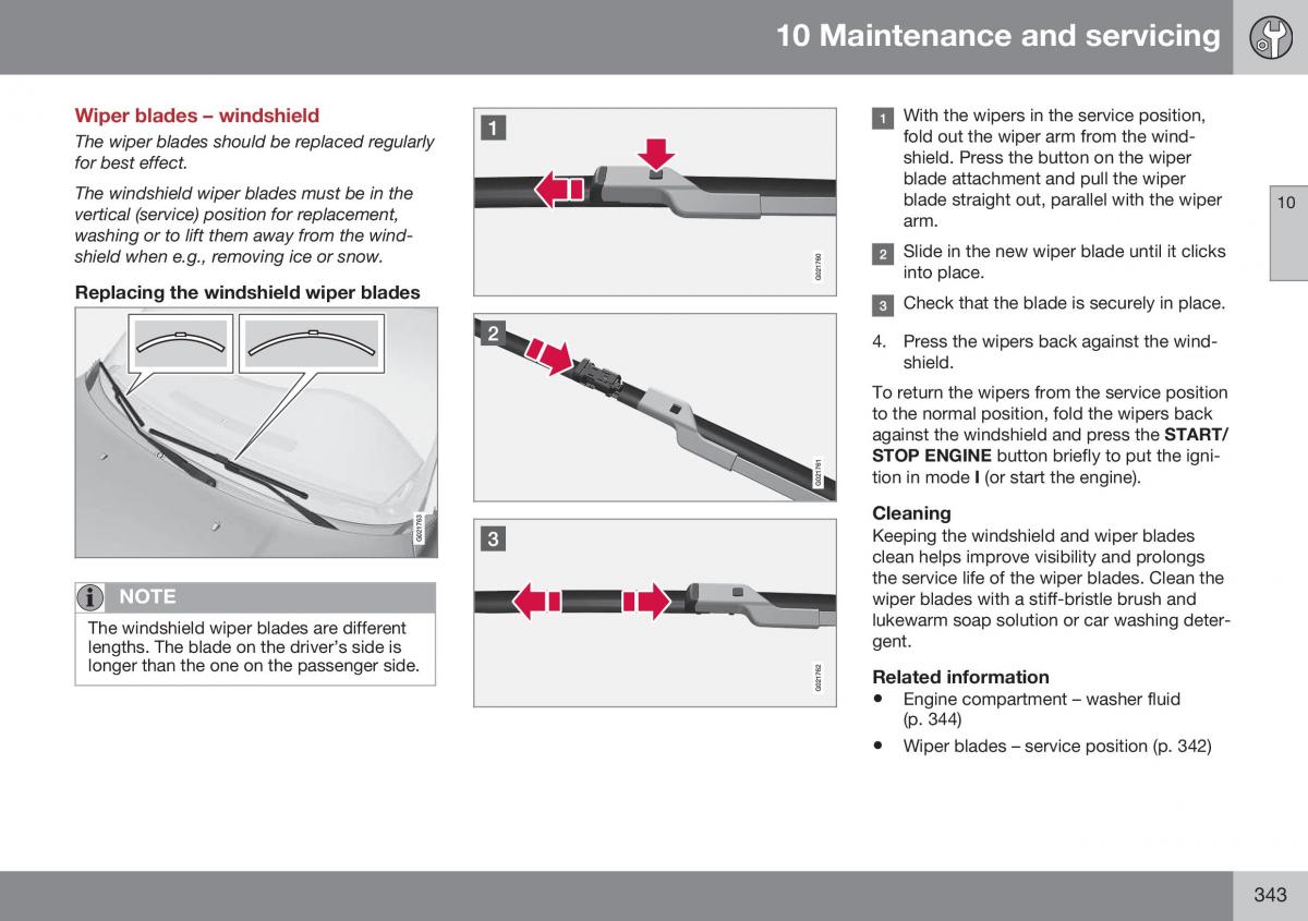 Volvo XC70 Cross Country II 2 owners manual / page 345