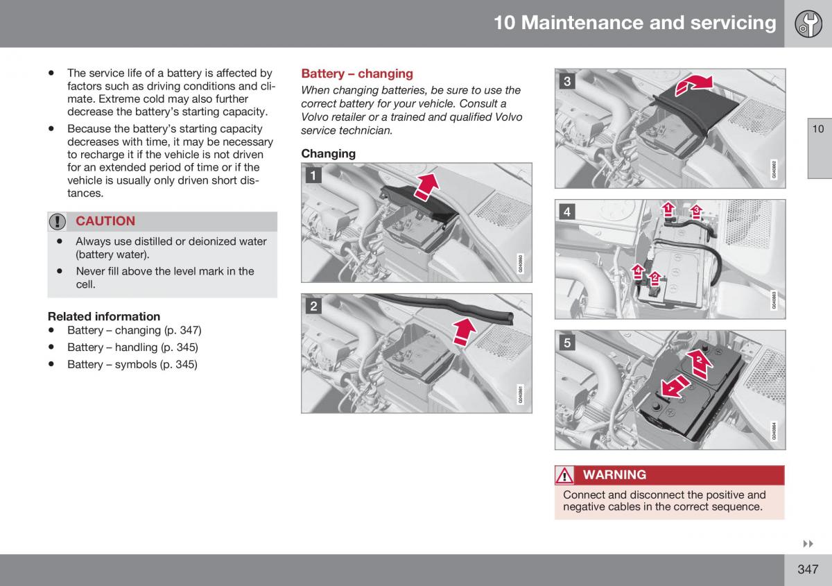 Volvo XC70 Cross Country II 2 owners manual / page 349