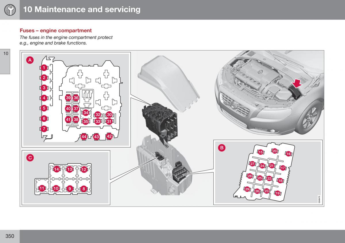 Volvo XC70 Cross Country II 2 owners manual / page 352