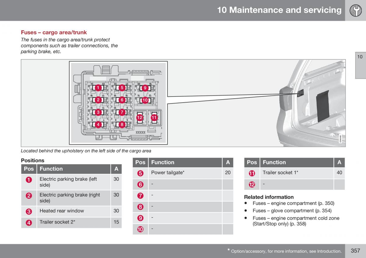 Volvo XC70 Cross Country II 2 owners manual / page 359