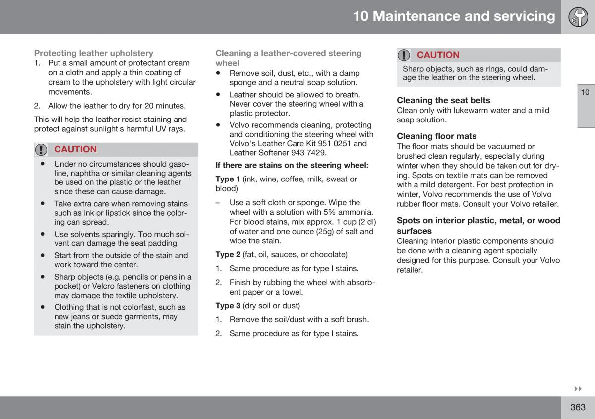 Volvo XC70 Cross Country II 2 owners manual / page 365