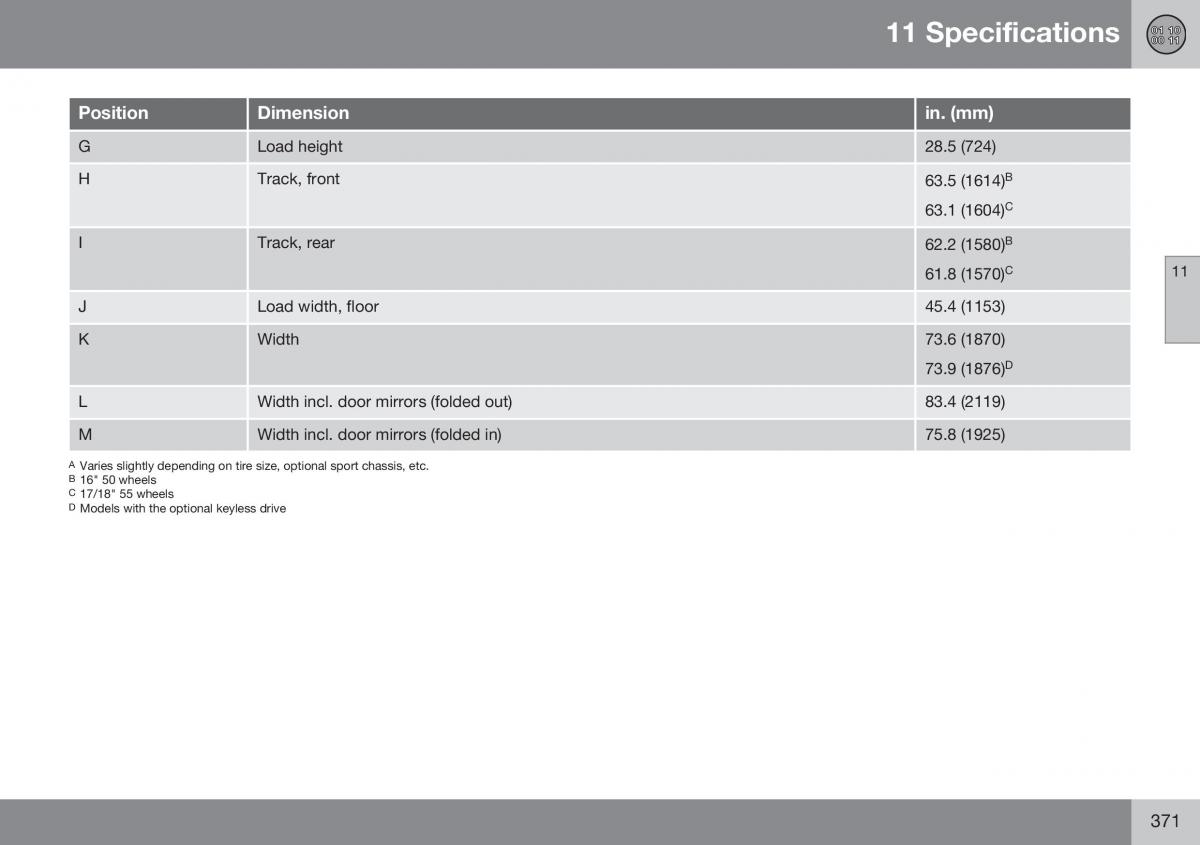 Volvo XC70 Cross Country II 2 owners manual / page 373