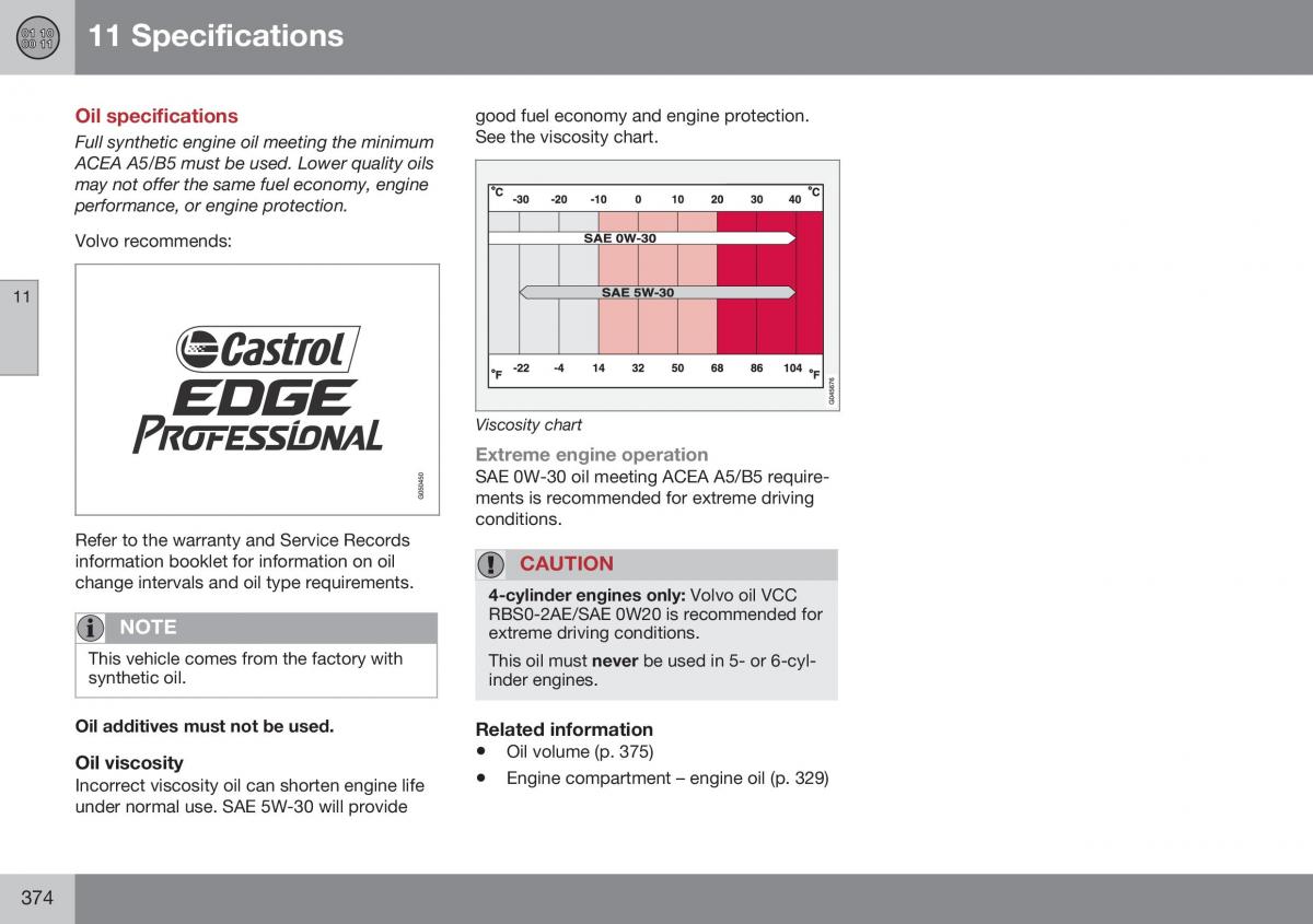 Volvo XC70 Cross Country II 2 owners manual / page 376