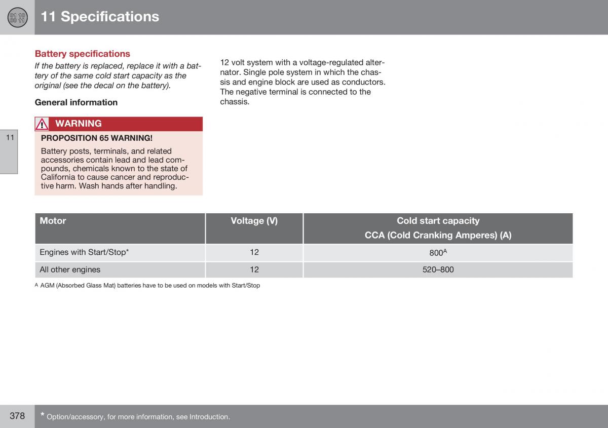 Volvo XC70 Cross Country II 2 owners manual / page 380