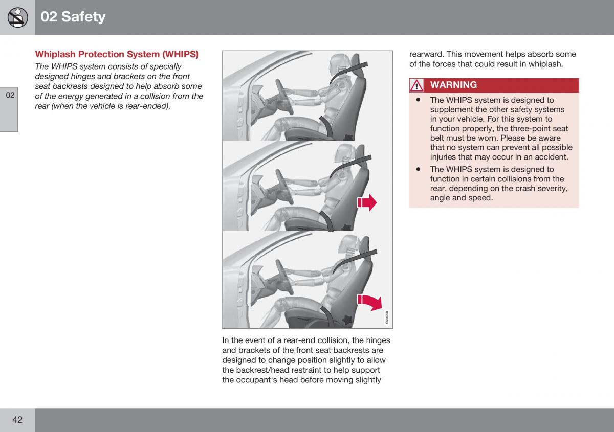 Volvo XC70 Cross Country II 2 owners manual / page 44