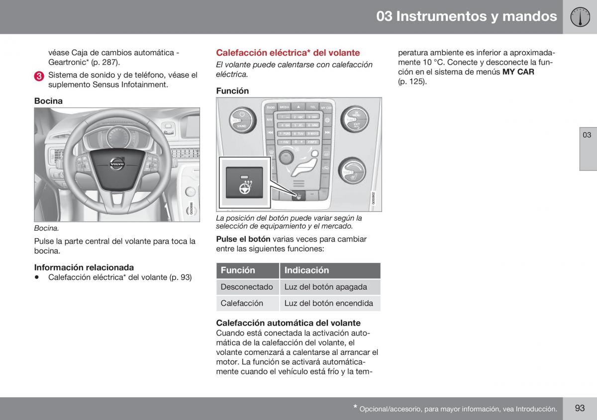 Volvo XC70 Cross Country II 2 manual del propietario / page 95