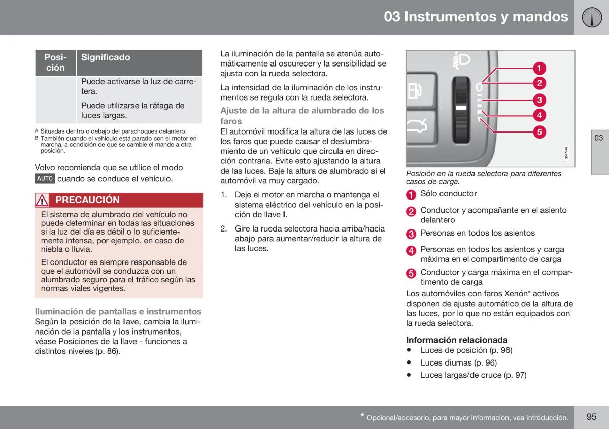 Volvo XC70 Cross Country II 2 manual del propietario / page 97