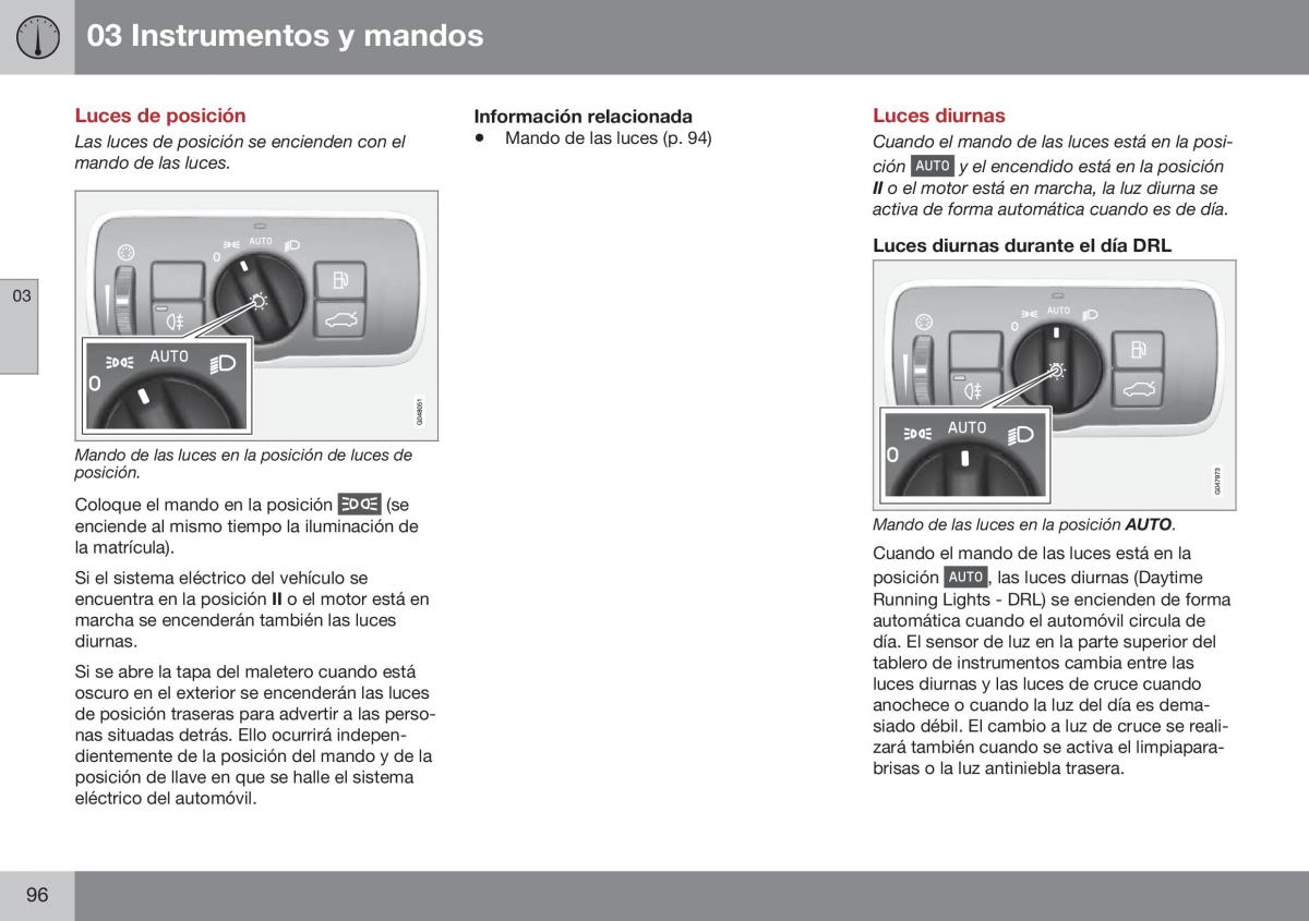 Volvo XC70 Cross Country II 2 manual del propietario / page 98