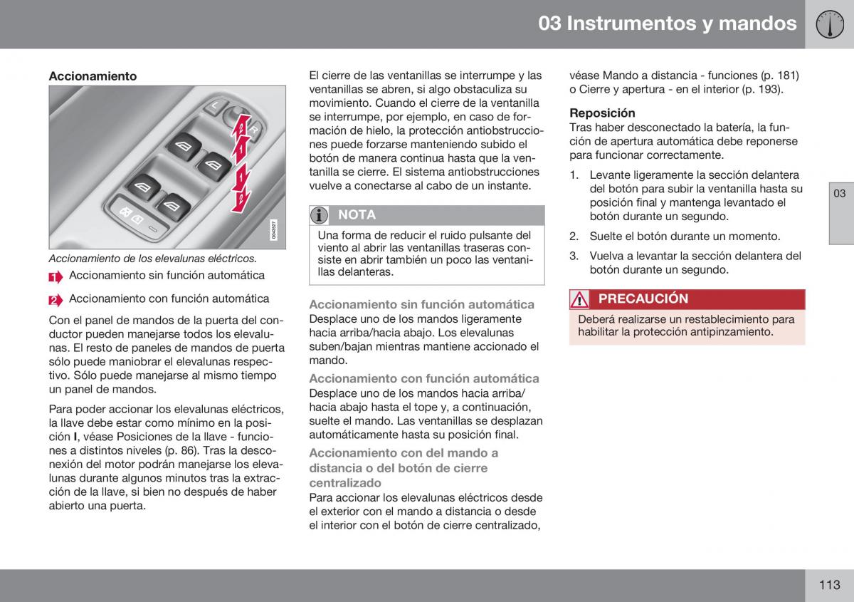 Volvo XC70 Cross Country II 2 manual del propietario / page 115