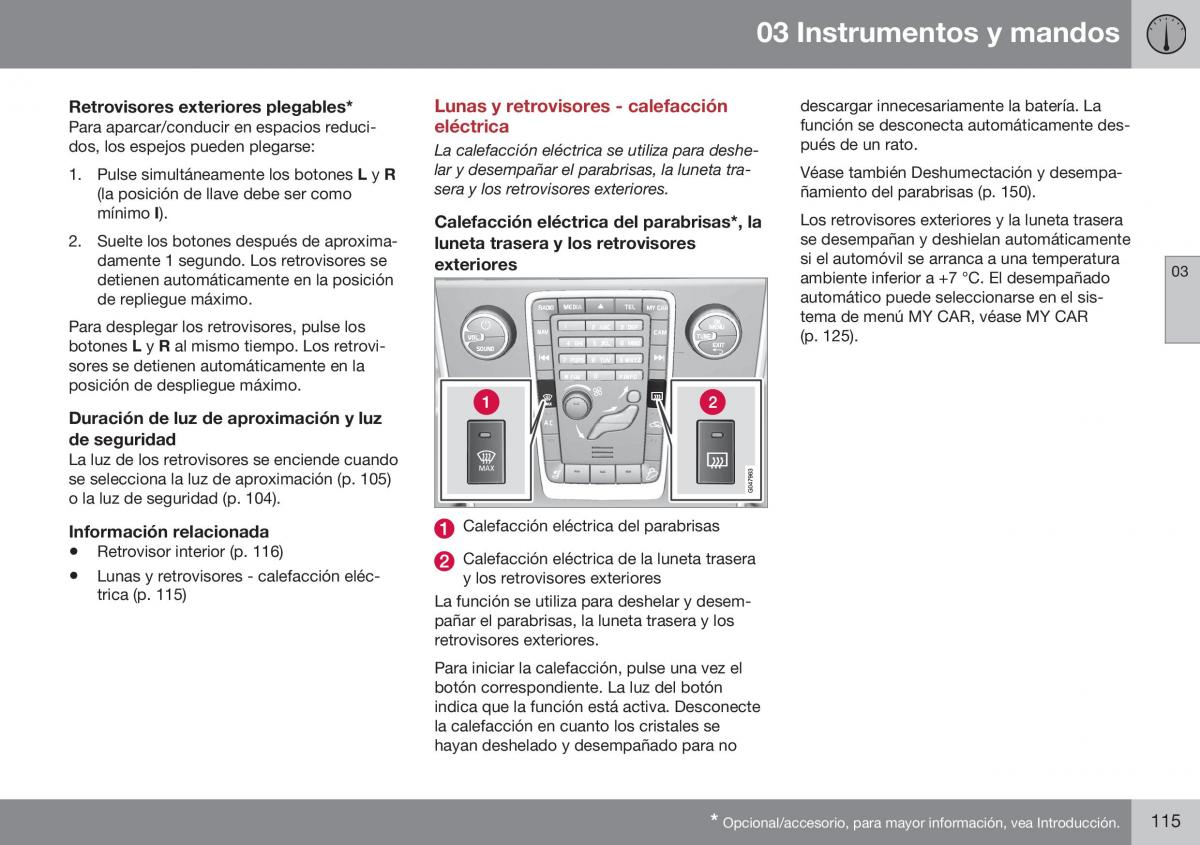 Volvo XC70 Cross Country II 2 manual del propietario / page 117