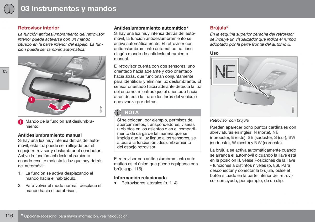 Volvo XC70 Cross Country II 2 manual del propietario / page 118