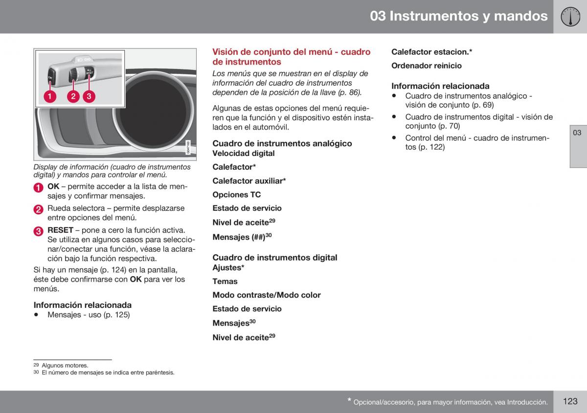 Volvo XC70 Cross Country II 2 manual del propietario / page 125