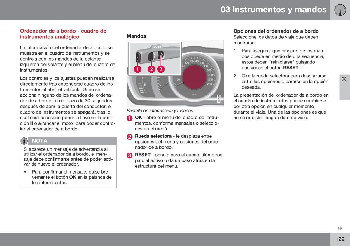 Volvo XC70 Cross Country II 2 manual del propietario / page 131