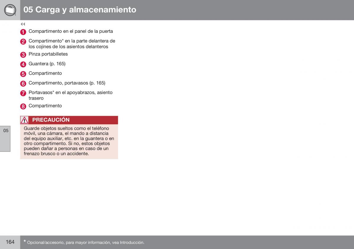 Volvo XC70 Cross Country II 2 manual del propietario / page 166