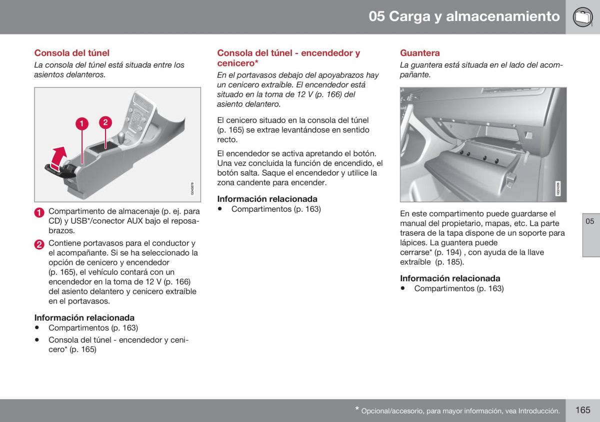 Volvo XC70 Cross Country II 2 manual del propietario / page 167