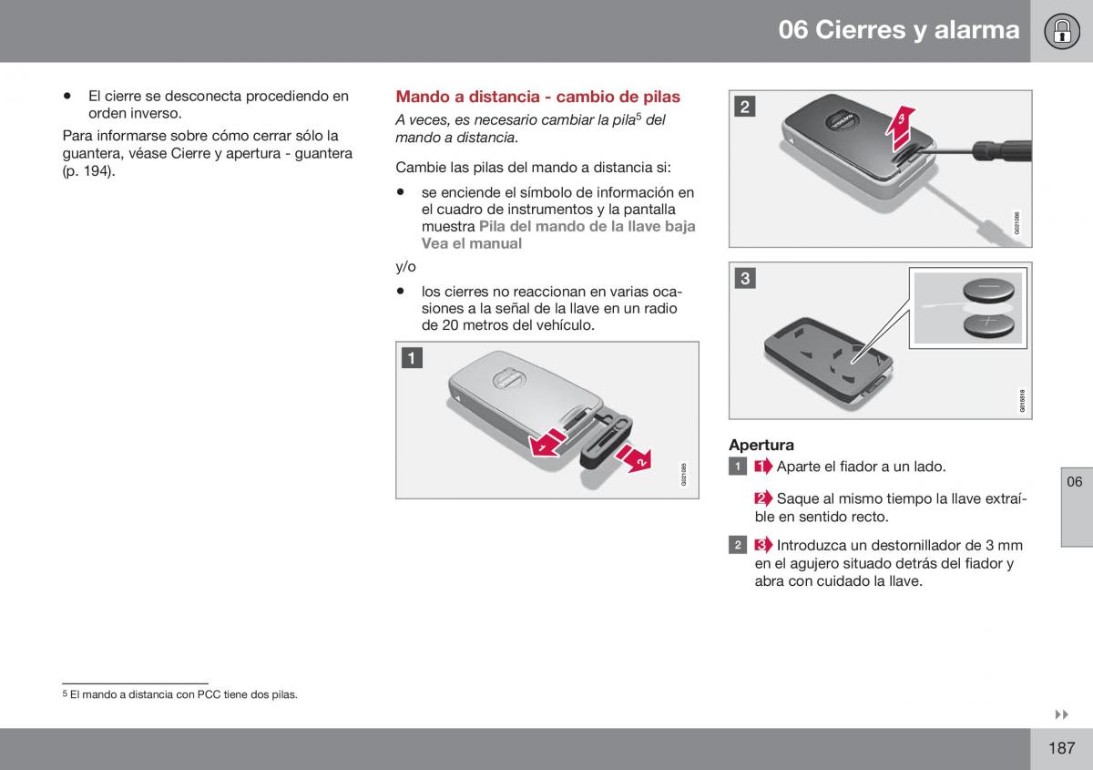 Volvo XC70 Cross Country II 2 manual del propietario / page 189