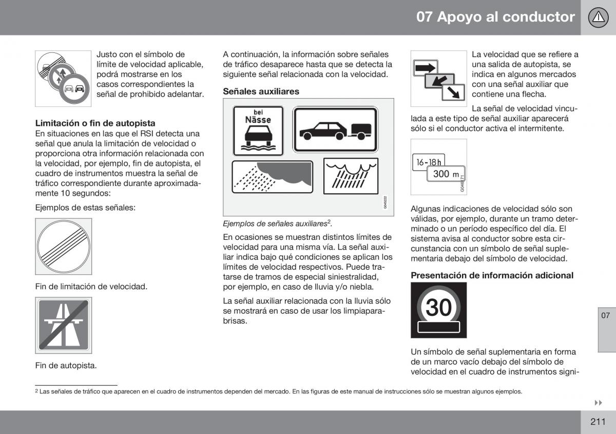 Volvo XC70 Cross Country II 2 manual del propietario / page 213