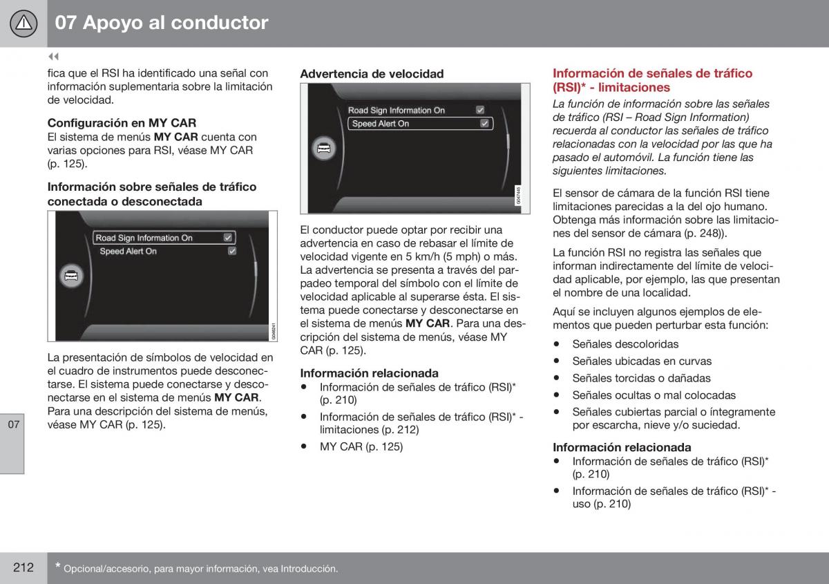 Volvo XC70 Cross Country II 2 manual del propietario / page 214