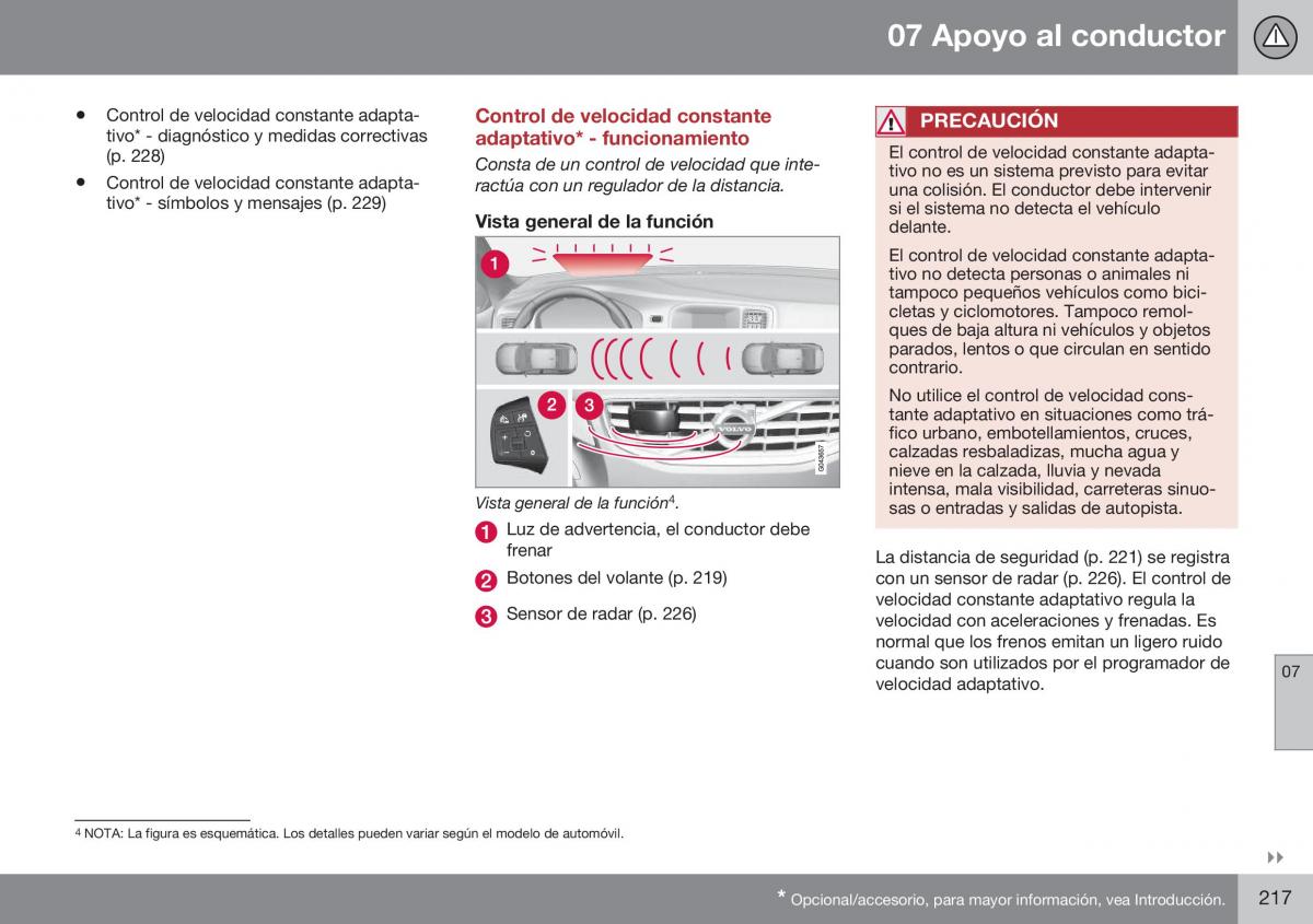 Volvo XC70 Cross Country II 2 manual del propietario / page 219