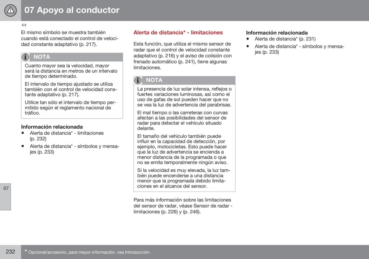 Volvo XC70 Cross Country II 2 manual del propietario / page 234