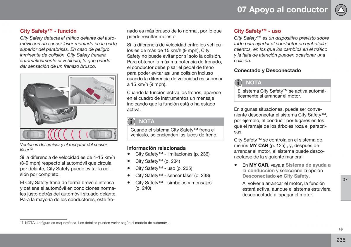 Volvo XC70 Cross Country II 2 manual del propietario / page 237