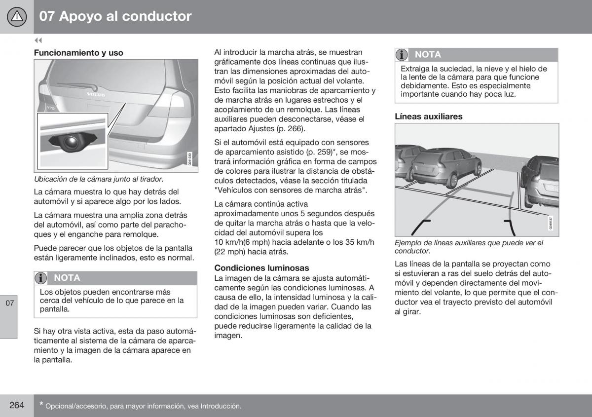 Volvo XC70 Cross Country II 2 manual del propietario / page 266