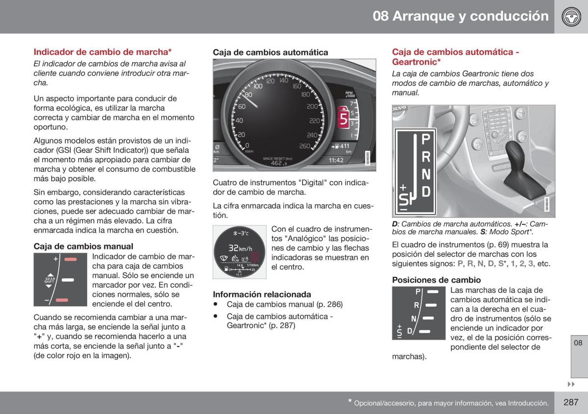 Volvo XC70 Cross Country II 2 manual del propietario / page 289