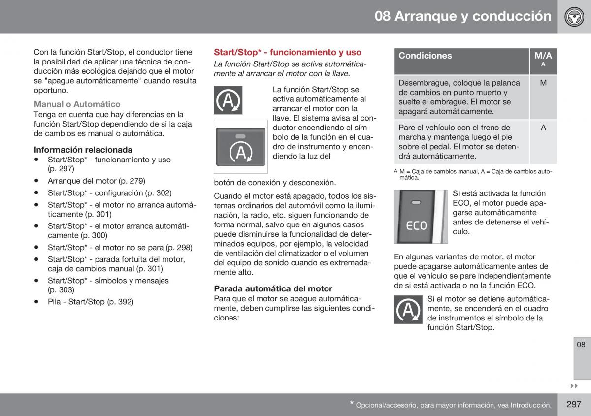 Volvo XC70 Cross Country II 2 manual del propietario / page 299