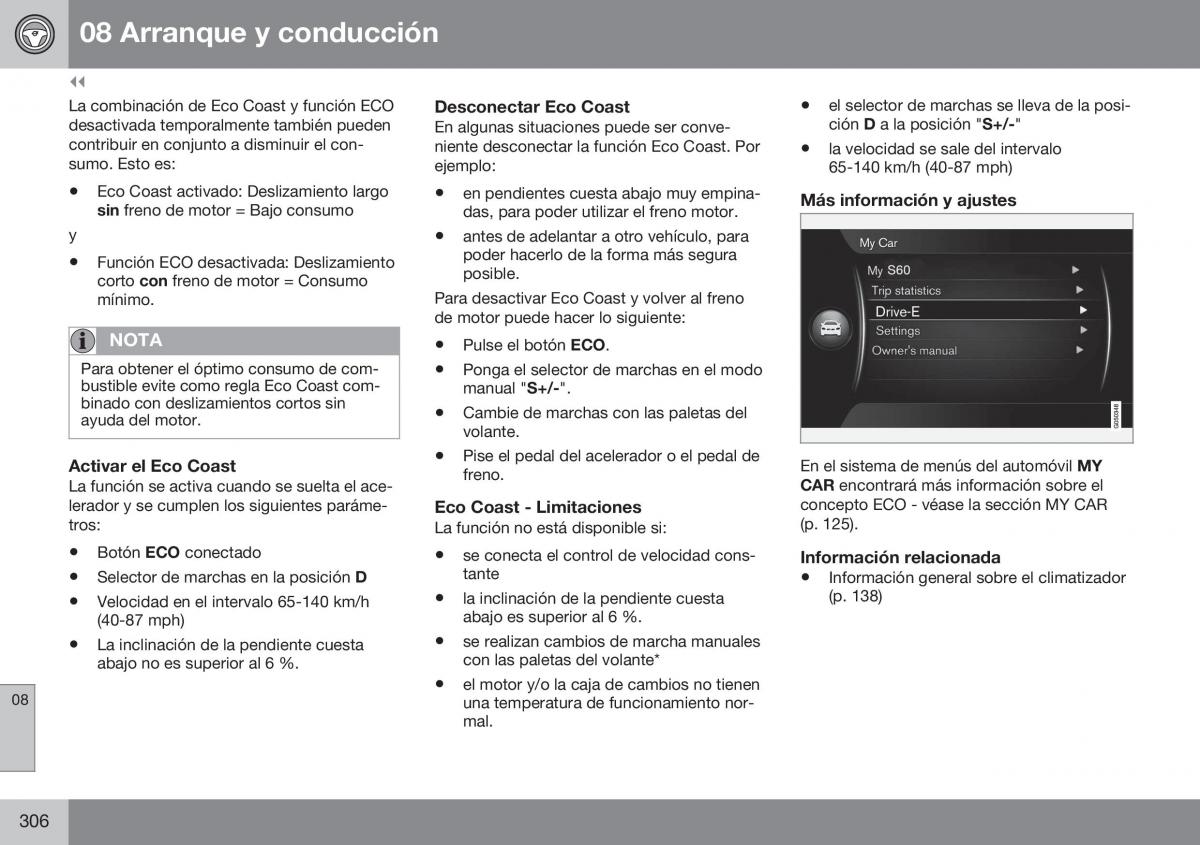 Volvo XC70 Cross Country II 2 manual del propietario / page 308