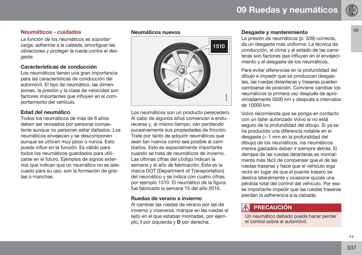 Volvo XC70 Cross Country II 2 manual del propietario / page 339