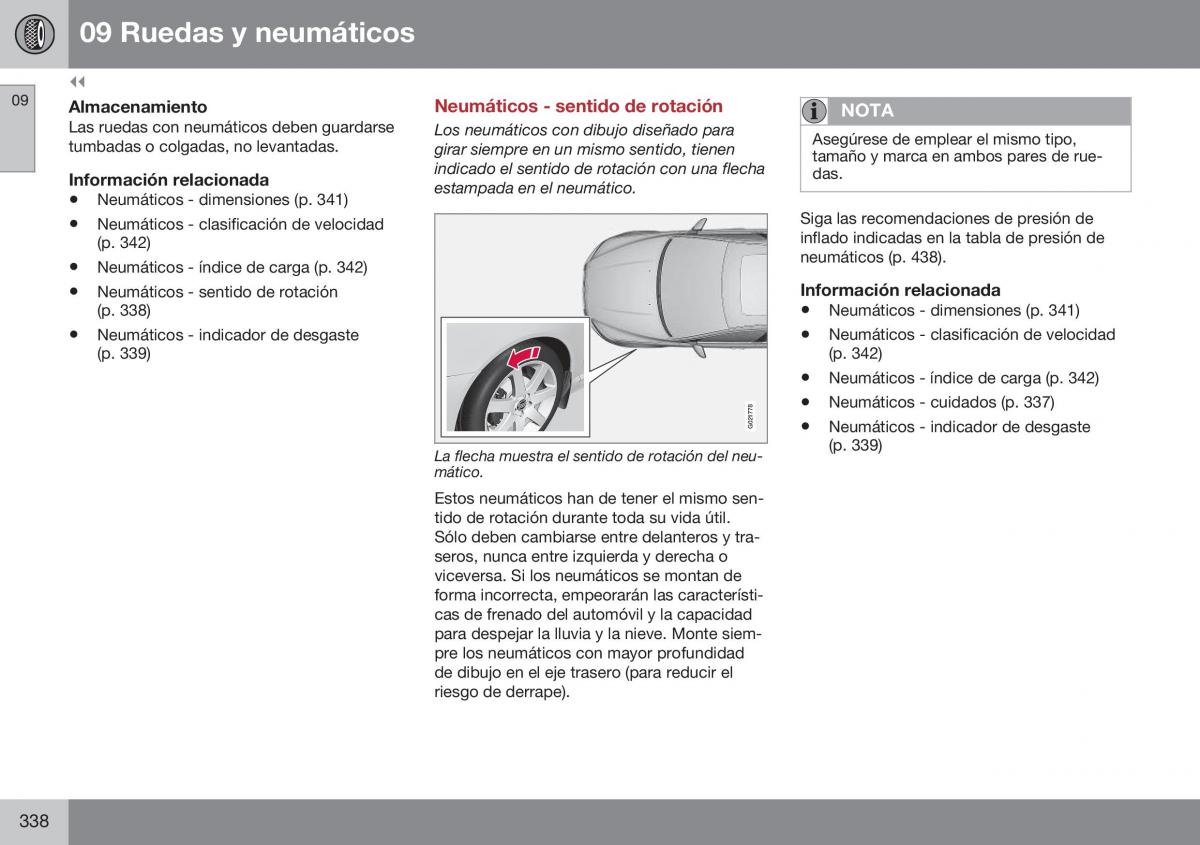 Volvo XC70 Cross Country II 2 manual del propietario / page 340