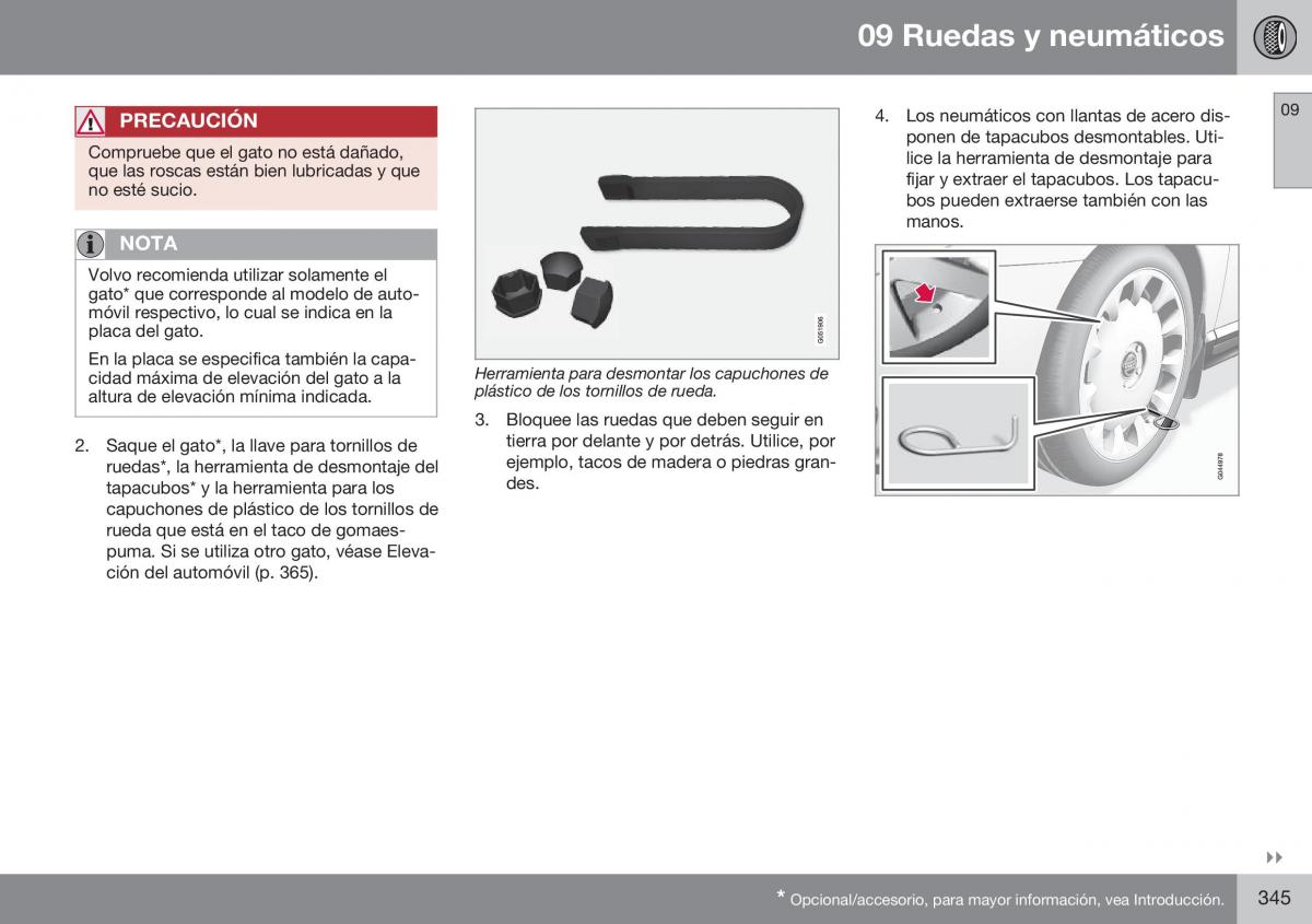 Volvo XC70 Cross Country II 2 manual del propietario / page 347