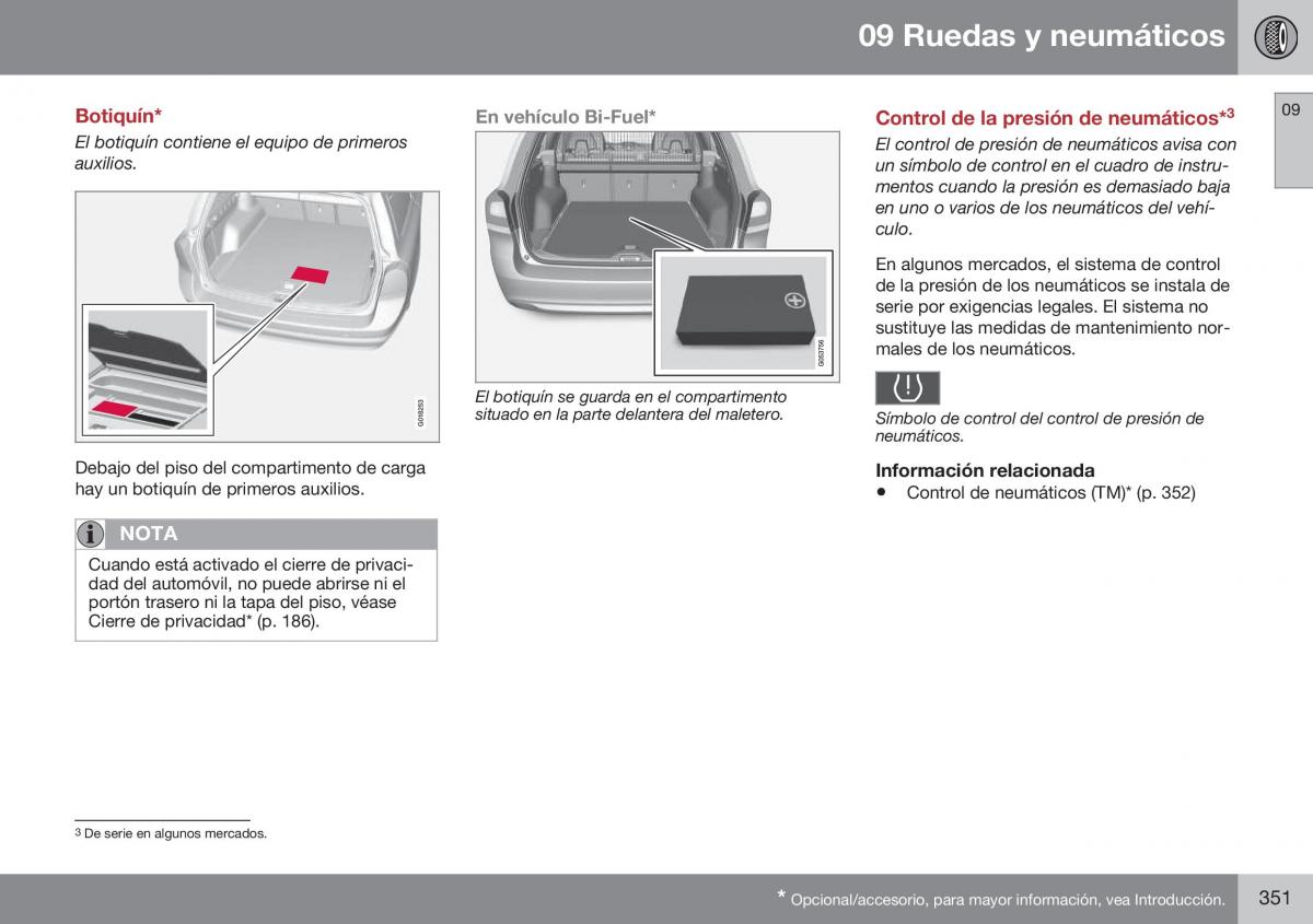 Volvo XC70 Cross Country II 2 manual del propietario / page 353