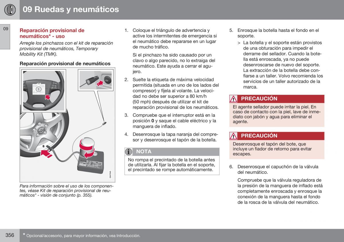 Volvo XC70 Cross Country II 2 manual del propietario / page 358