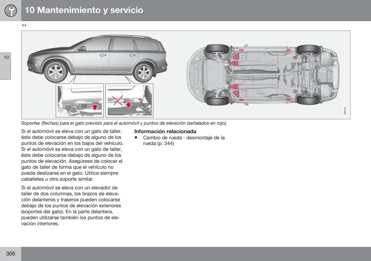 Volvo XC70 Cross Country II 2 manual del propietario / page 368