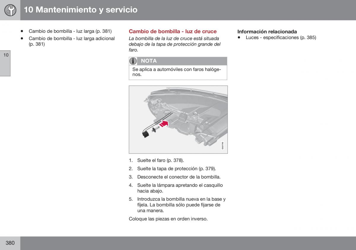 Volvo XC70 Cross Country II 2 manual del propietario / page 382