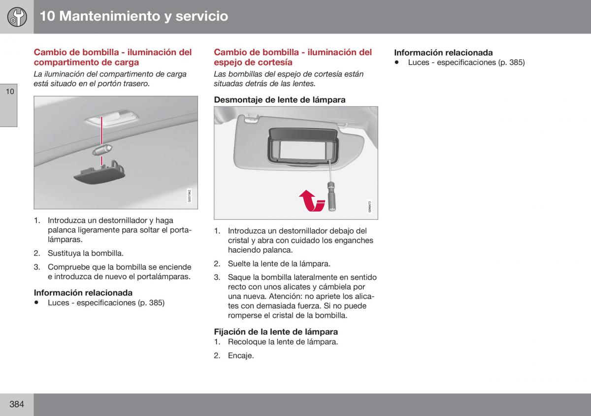 Volvo XC70 Cross Country II 2 manual del propietario / page 386