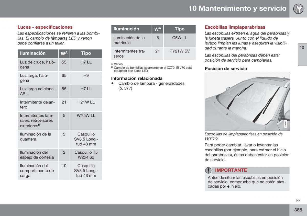 Volvo XC70 Cross Country II 2 manual del propietario / page 387