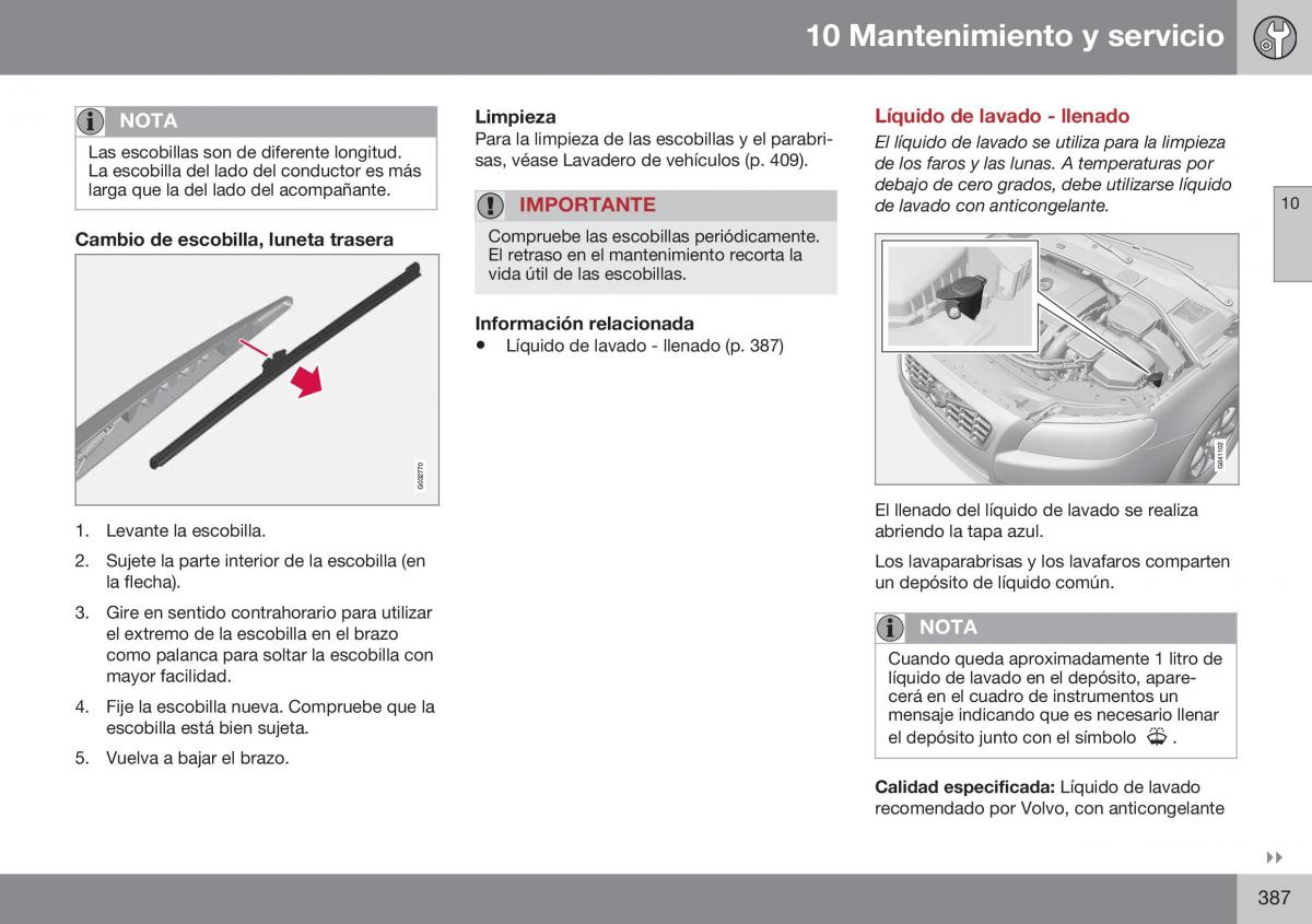 Volvo XC70 Cross Country II 2 manual del propietario / page 389