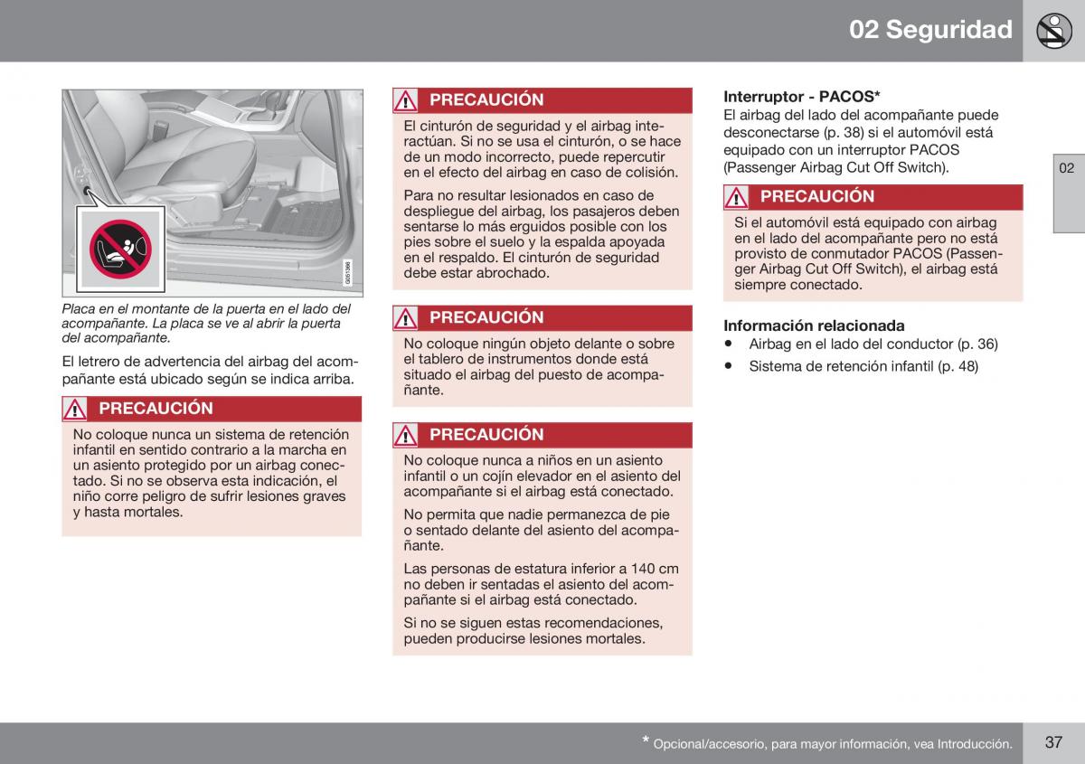 Volvo XC70 Cross Country II 2 manual del propietario / page 39