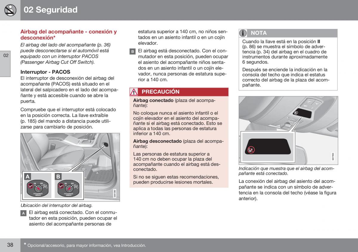 Volvo XC70 Cross Country II 2 manual del propietario / page 40