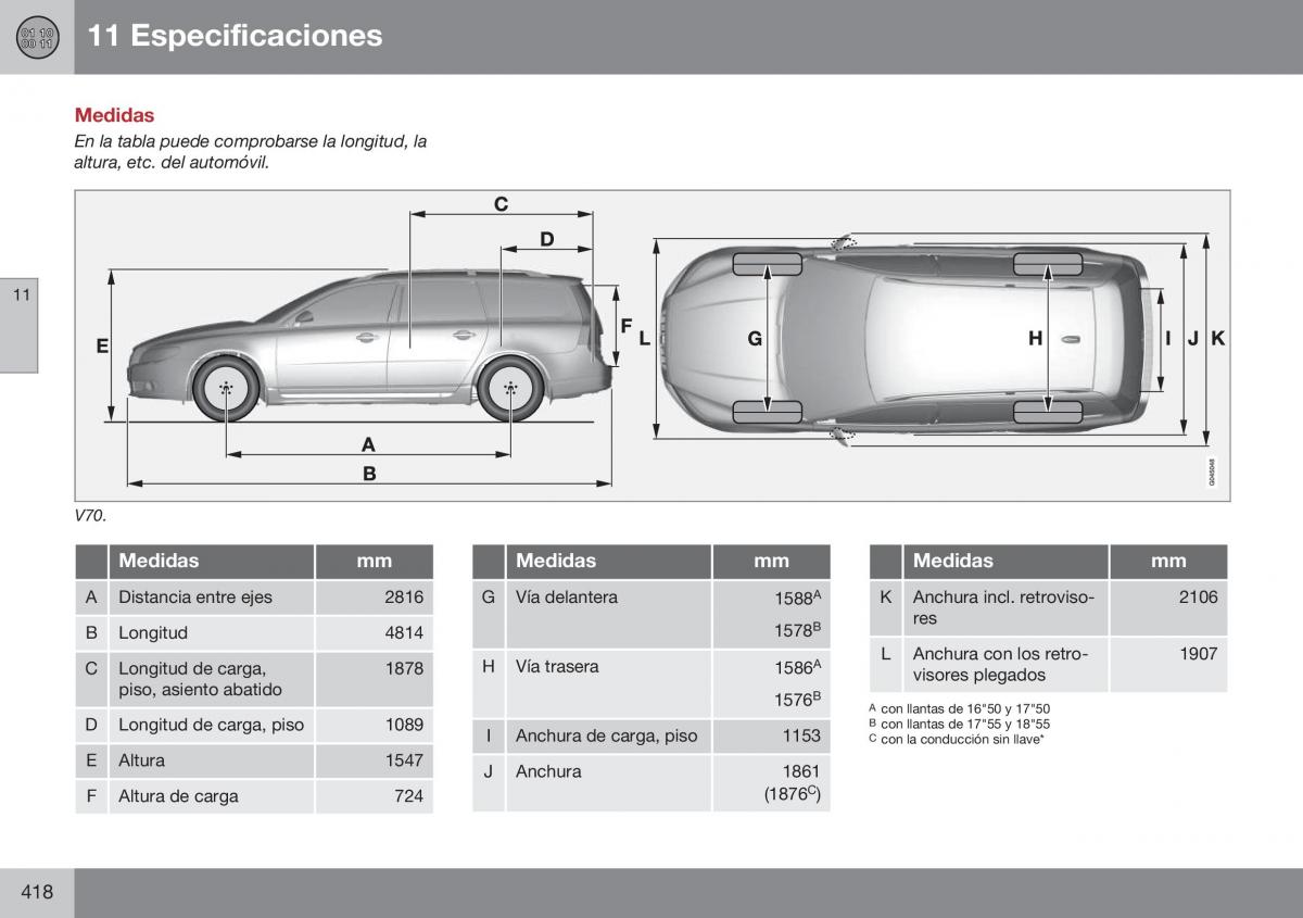 Volvo XC70 Cross Country II 2 manual del propietario / page 420