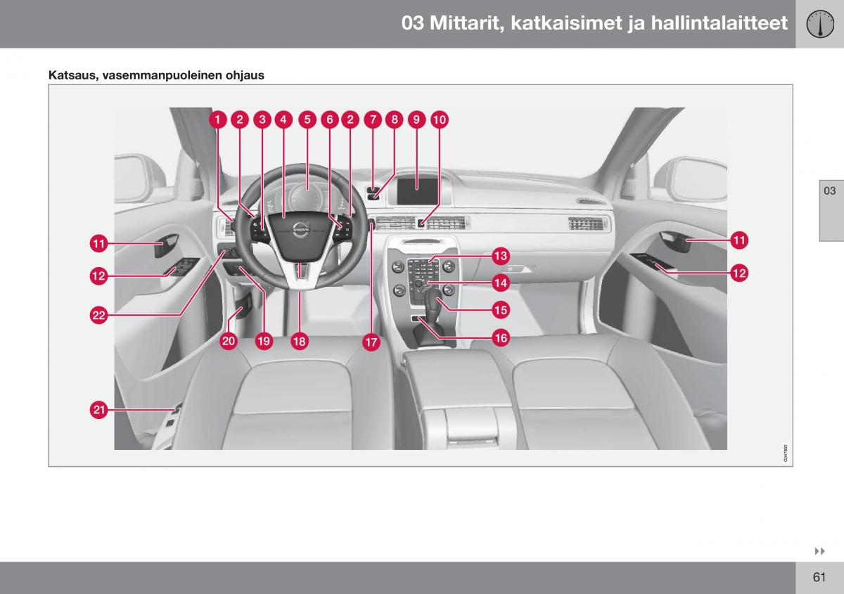 Volvo XC70 Cross Country II 2 omistajan kasikirja / page 63