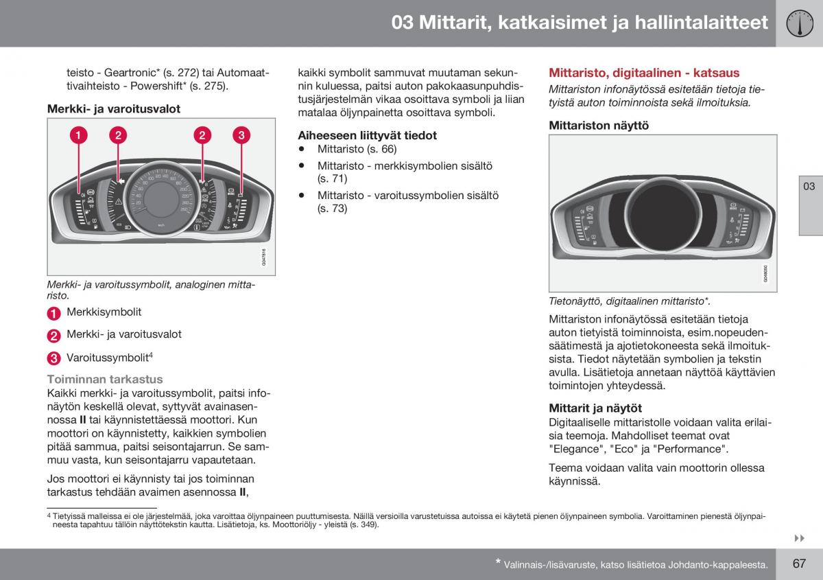 Volvo XC70 Cross Country II 2 omistajan kasikirja / page 69