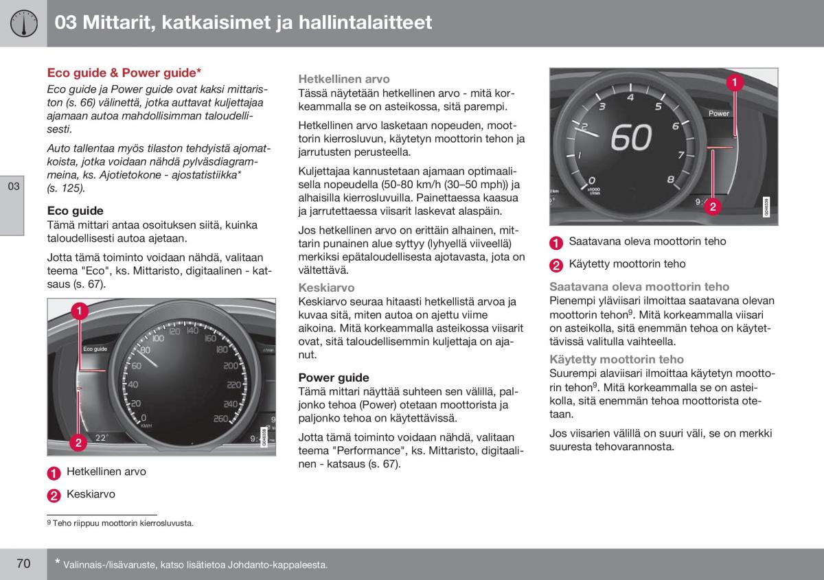 Volvo XC70 Cross Country II 2 omistajan kasikirja / page 72