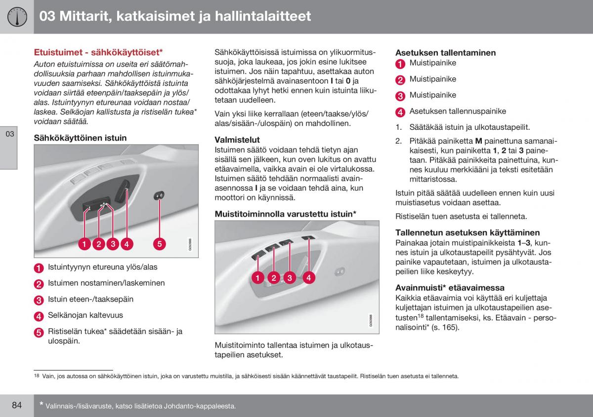 Volvo XC70 Cross Country II 2 omistajan kasikirja / page 86