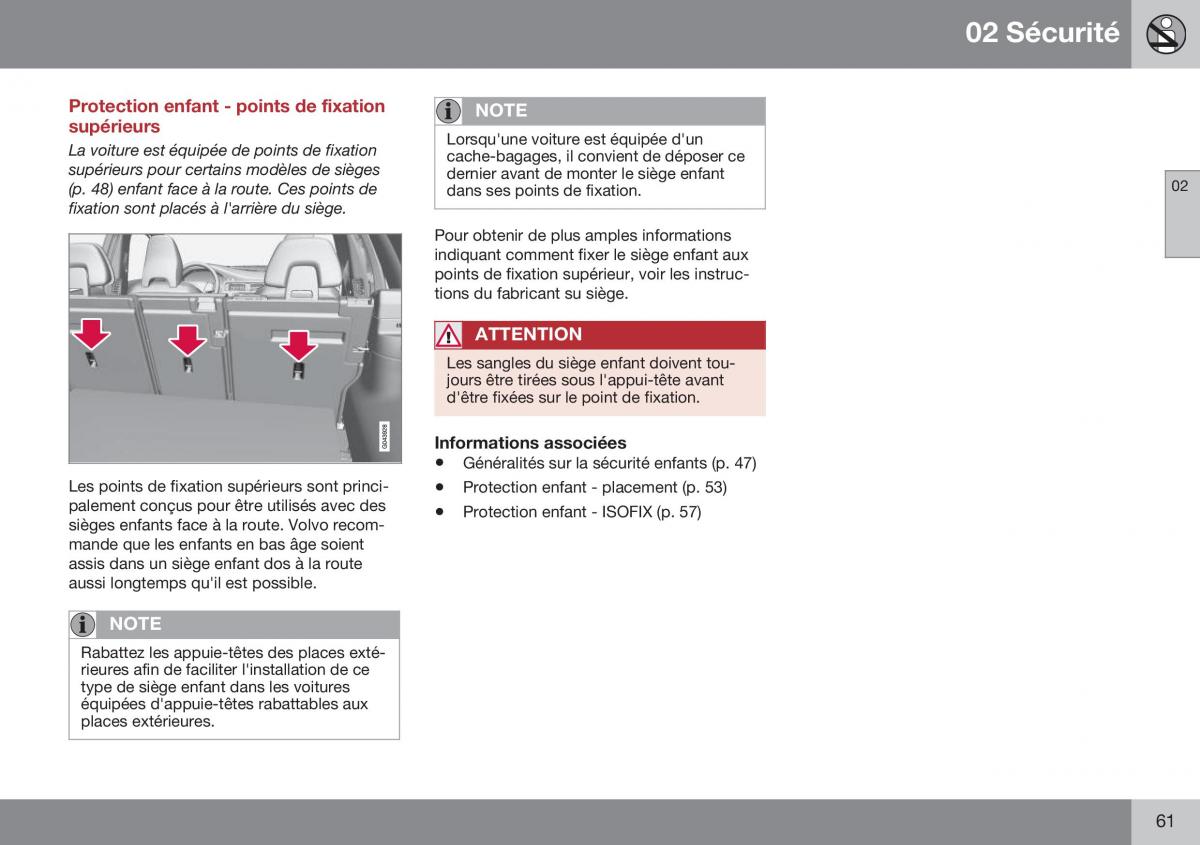 Volvo XC70 Cross Country II 2 manuel du proprietaire / page 63